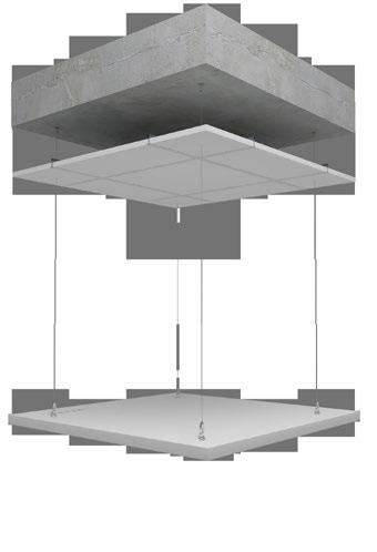 wyspy (mocowanie konstrukcji do stropu, gęstość wieszaków, przekrój profili itp.).