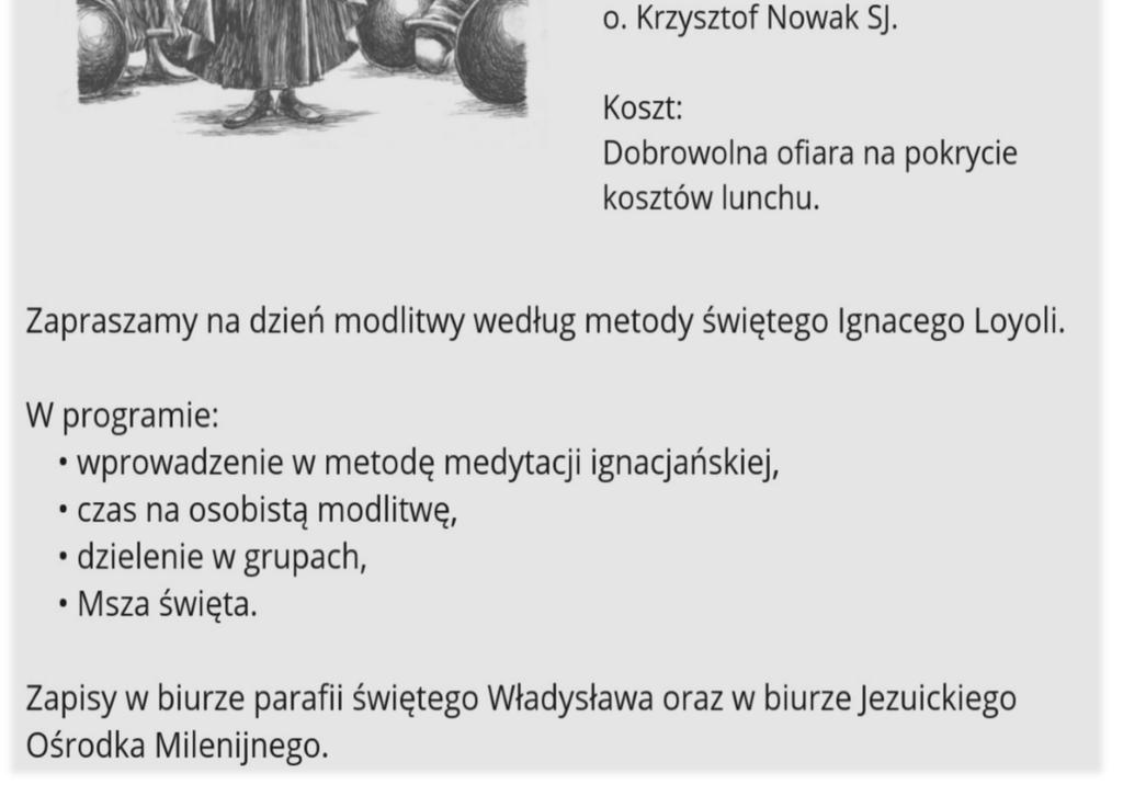 chorego parafianina do listy chorych. Osoba zgłaszająca musi być członkiem najbliższej rodziny.
