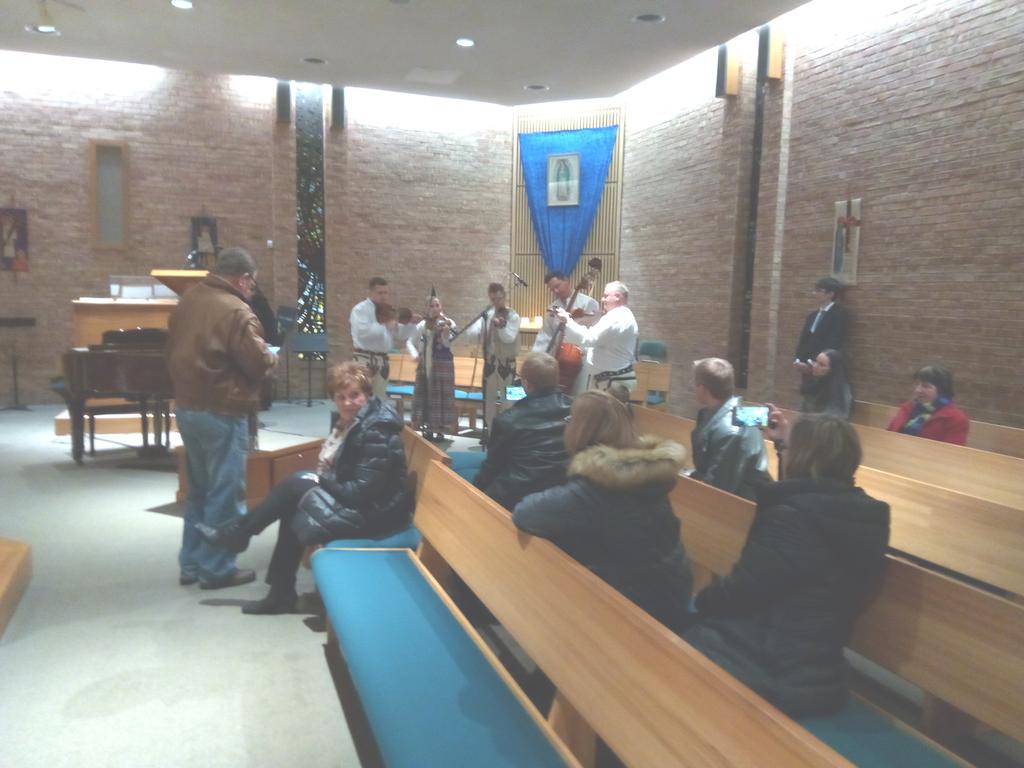 Mass. Members of the Polish Choir