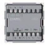 Dane techniczne: Zasilanie: 230V~ / 50Hz Moc wyjściowa: 6A Może być zastosowany podwójny włącznik lub komendy do rolet.
