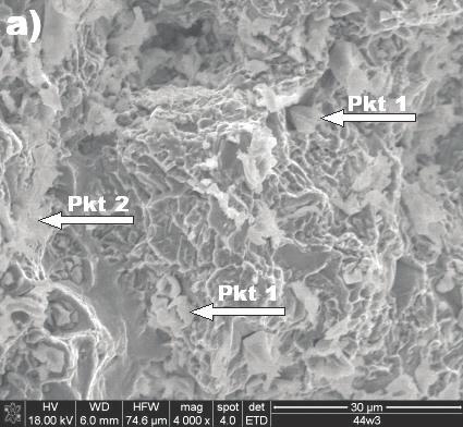 revealed on longitudinal section (b); alloy 44 (cerium-inoculated) Rys. 12.