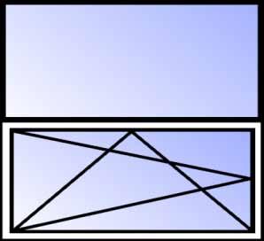 Okno FIX w ramie + skrzydło rozwierno - uchylne Szkło: 4/16A/4TPS WYS. SZER.