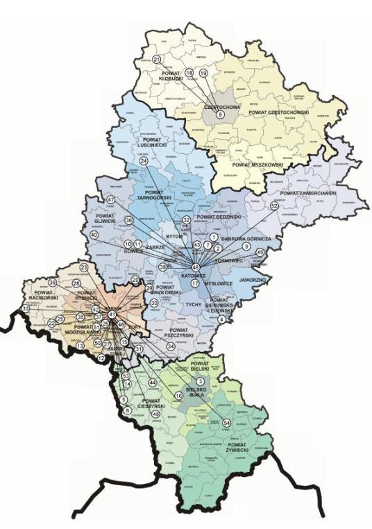 Partnerzy platformy SEKAP Rok 2008: Urząd Marszałkowski Starostwa Powiatowe Urzędy Miast Urzędy Gmin SUMA: 54 Rok 2018: Urząd Marszałkowski Starostwa Powiatowe Urzędy Miast Urzędy Gmin