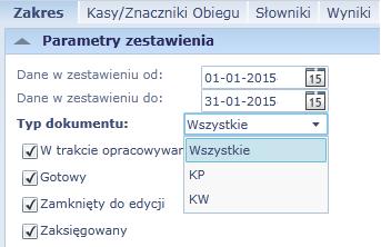 52 Materiały pomocnicze dla użytkownika aplikacji 4. Przejdź na zakładkę Kasy\ Znaczniki obiegu.