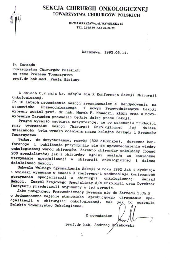 Prezesa Towarzystwa