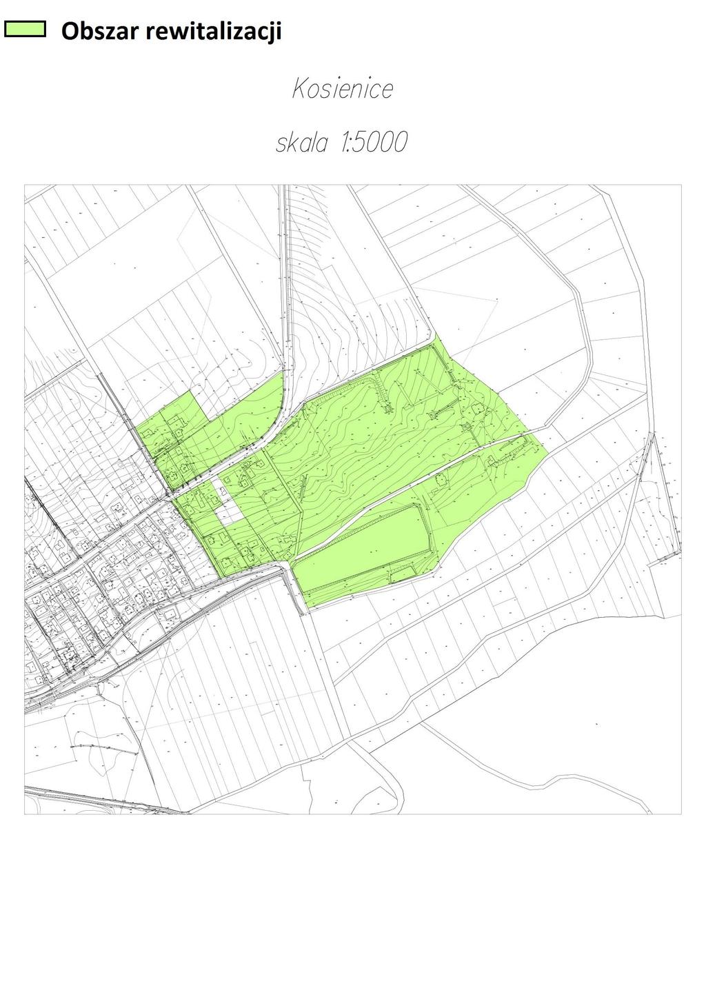 Mapa nr 8 Teren zdegradowany dla obszaru nr 4 - Zespół