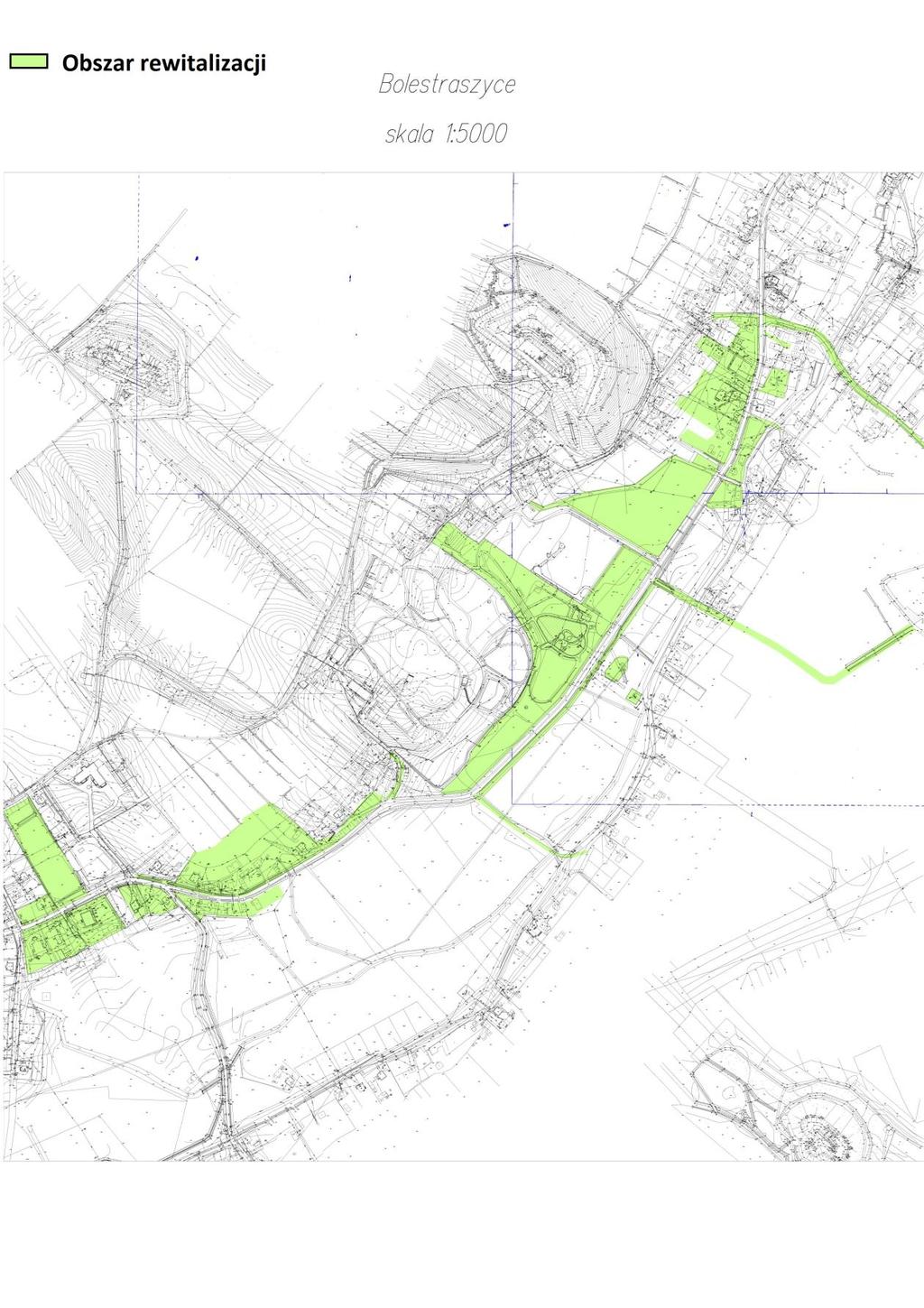 Mapa nr 9 Teren zdegradowany dla obszaru nr 5 Teren wokół