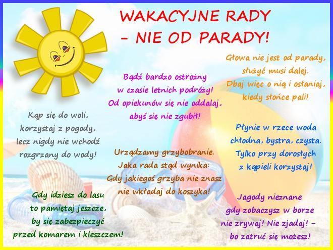 26. Wakacyjny dzień przebierańca. 27.