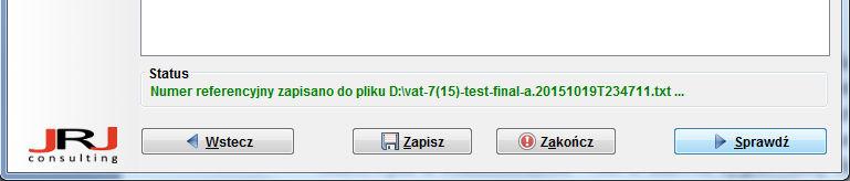 Projekt IForm e-deklaracje Strona 28 Faza wysyłania dokumentu do bramki MF zakończyć się może błędem wykonania sygnalizowanym przez program.