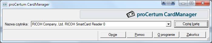 W przypadku tego rozwiązania proces aktywowania Rysunek 2-4. Menadżer kart procentrum CardManager karty wymaga naciśnięcia przycisku Czytaj kartę oraz wprowadzenia w kolejnym kroku PIN u (Nowy PIN).