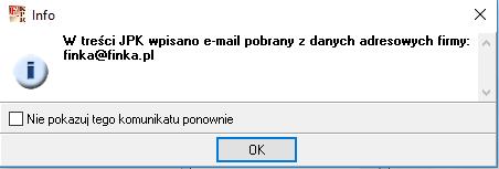 Adres e-mail można wpisać w menu Administracja->Dane firmy w zakładce