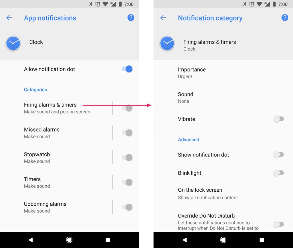 Powiadomienia - kanały Android 8.0 wprowadza kanały powiadomień (ang. notification channels). Powiadomienie bez przypisanego kanału nie będzie pokazywane.