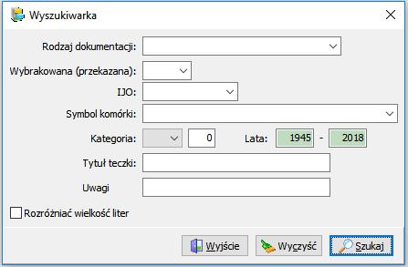 Wyszukiwanie dokumentacji przy wykorzystaniu tradycyjnych środków ewidencyjnych, przy zasobie archiwum liczącym często setki metrów bieżących akt i tysiące jednostek, jest czynnością niezwykle
