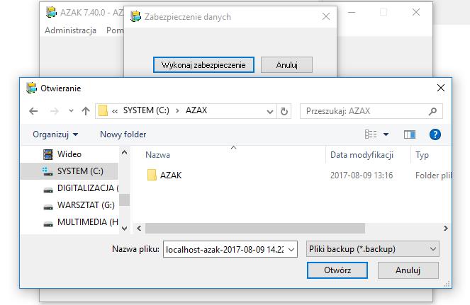9. Zabezpieczanie danych. W celu zabezpieczenia danych, należy systematycznie dokonywać ich archiwizacji. Backupu danych można wykonać na cztery sposoby: 1.
