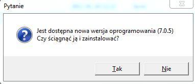 4 Uwaga: jeżeli komputer będzie posiadał dostęp do sieci Internet, program przed każdym uruchomieniem będzie sprawdzał czy jest dostępna aktualizacja aplikacji, jeżeli tak program automatycznie