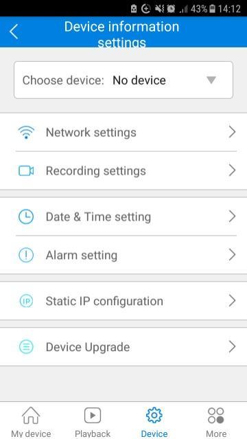 a. Ustawienia sieci (Network settings) Tryb AP i tryb WiFi mogą być wymienne AP mode: Ustaw kamerę jako niezależny Hotpot. (Kamera działa na WiFi, prefiks to "MV", np.