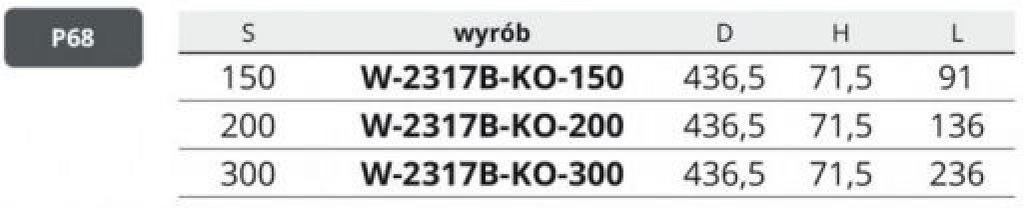 wyskości półek Maksymalne obciążenie półki 12 kg, płynna regulacja