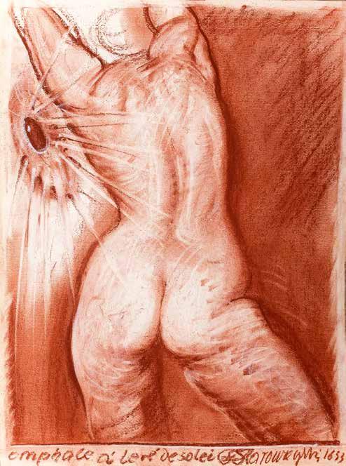 29 Omfale o wschodzie słońca (Omphale au lever du solei), 1993 pastel, papier, 32 24 cm sygn.