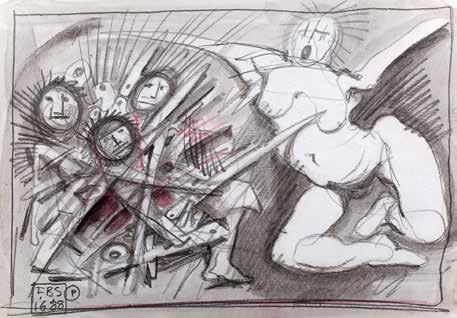 papier, 21 29,7 cm sygn.: l. d. F.B.S/1688/P Państwowa Galeria Sztuki 2014, s.