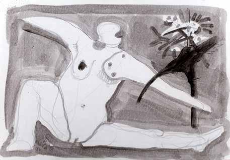 98 60 Bez tytułu, 1987 ołówek, akwarela, papier, 21 29,7 cm