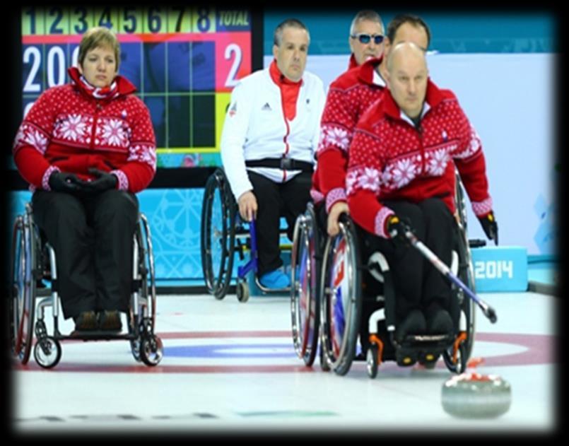Dyscypliny Zimowych Igrzysk Paraolimpijskich Curling na wózkach polega na wypychaniu ważących 19,96 kg granitowych kamieni po torze lodowym o długości ok.