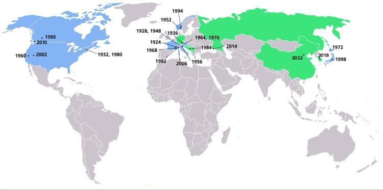 Historia Zimowych Igrzysk Olimpijskich Kolejne olimpiady zimowe: 1.IO 1924, Chamonix Francja; 2.