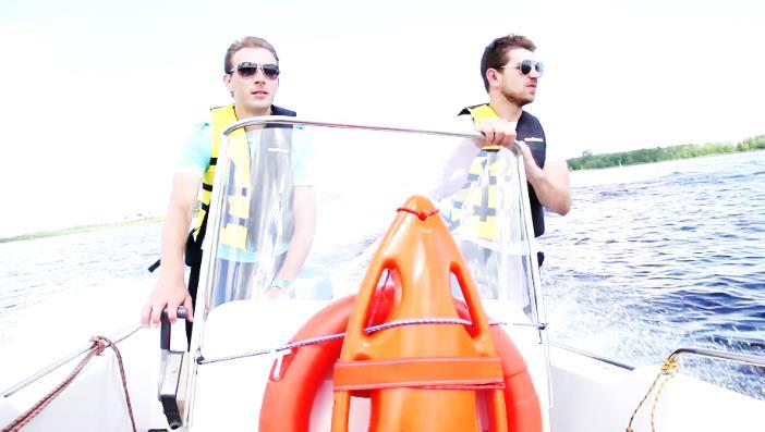 Pojedyncze atrakcje Eventboats Box Człowiek za burtą uczestnicy muszą