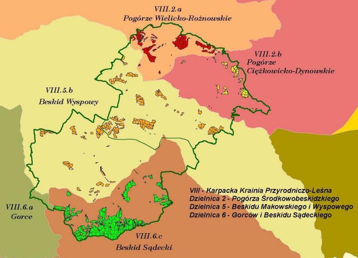 Źródło: Nadleśnictwo Stary Sącz - Opisanie ogólne. Biuro Urządzania Lasu i Geodezji Leśnej Oddział w Krakowie. http://bip.lasy.gov.pl/pl/bip/px_dg~rdlp_krakow~nadl_stary_sacz~elaborat_stary_sacz.
