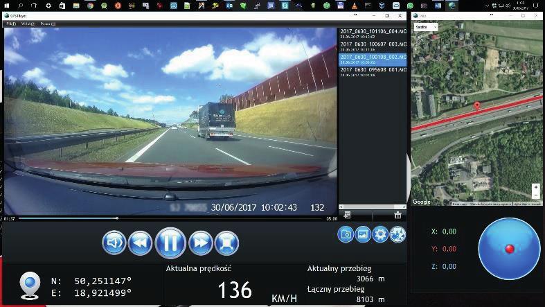 Application interface NavRoad GPS Player interface description is below.