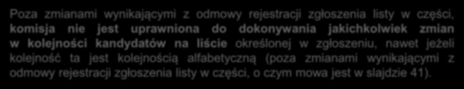 PROTOKÓŁ REJESTRACJI Jeżeli dokumenty zgłoszenia i wykaz osób popierających zgłoszenie spełniają ustawowo określone warunki, terytorialna komisja wyborcza sporządza niezwłocznie, w trzech