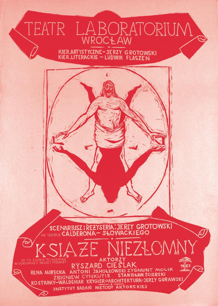 Plakat do trzeciego wariantu Księcia Niezłomnego/A poster for the third version of The Constant Prince, 1968 Projekt/Design by Waldemar Krygier Książę