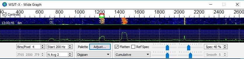 Aby w pełni wykorzystać możliwości szerokopasmowego, dual-mode, WSJT-X wymaga pasma odbiornika co najmniej 4 khz.