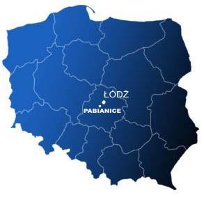 Mapa 3: Lokalizacja miasta Pabianic na tle mapy Polski Lokale wybudowane w czasach PRL cieszą się największym zainteresowaniem na rynku lokalnym.