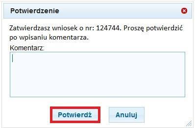 Pojawi się nowe okno, w którym znajdują się szczegóły transferu. Jeżeli dane transferu są poprawne transakcję należy zatwierdzić, a następnie potwierdzić w dodatkowym oknie.