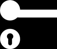 Komplety klamek Na specjalne życzenie Drzwi wielofunkcyjne Hörmann są standardowo wyposażone w klamki z podłużnym szyldem z tworzywa sztucznego w kolorze czarnym przystosowane pod wkładkę patentową i