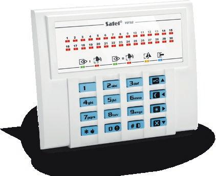 MADE TO PROTECT 433 MHz VERSA-LCD-GR / VERSA-LCD-BL VERSA-LED-GR / VERSA-LED-BL VERSA-MCU VERSA-LCD Manipulator LCD do central z serii VERSA czytelny wyświetlacz LCD diody LED informujące o stanie