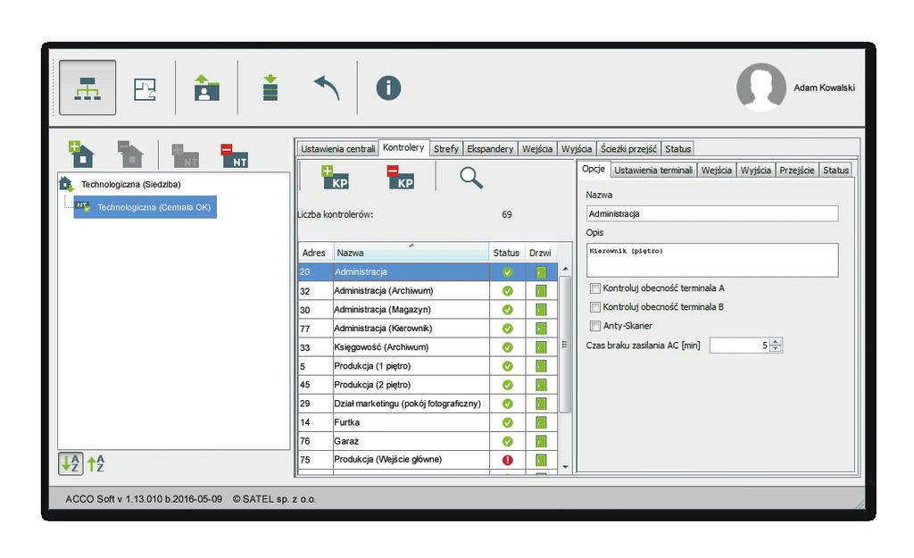 MADE TO PROTECT ZAAWANSOWANE OPROGRAMOWANIE ACCO NET to system kontroli dostępu, którego zarządzanie, administrowanie i konfiguracja opierają się na zaawansowanym oprogramowaniu.