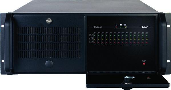 MONITORING Karty odbiorników ROZWIĄZANIA SPRZĘTOWE STAM-IRS System stacji monitoringu z wbudowanym mikroserwerem obsługa do 14 kart telefonicznych lub kart TCP/IP 3 porty RS do podłączenia