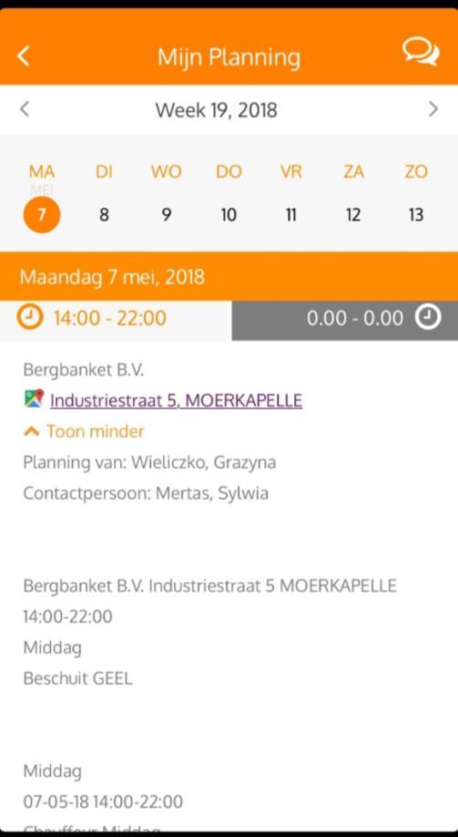 9. Instrukcje dotyczące komunikacji APP Plan4Flex Jeśli jesteś pracownikiem GOODMORNING, komunikacja między Tobą a GOODMORNING będzie odbywała się głównie poprzez Plan4Flex APP.