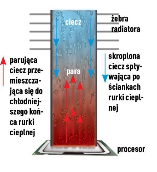 mamy do czynienia np. z wydajnymi procesorami, układ chłodzenia, w skład którego wchodzi radiator z wentylatorem okazuje się nie wystarczający.