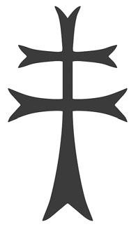 84 ALINA CZACHOROWSKA, JOLANTA WASILEWSKA Krzyż kawalerski Czteroramienny krzyż o ramionach rozszerzających się ku zakończeniom.