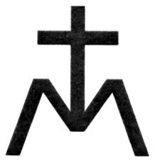 Krzyż ze stopniami Krzyż z podstawą w formie trzech stopni, które symbolizują (kolejno od dołu) wiarę, nadzieje i