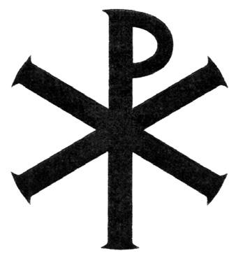 KRZYŻ 87 Krzyż monogramowy (monogramatyczny) Krzyż ukośny połączony z monogramem Chrystusa od pierwszych liter imienia Christos w języku greckim ΧΡΙΣΤΟΣ, X (chi) j P (ro). Zwany też krzyżem Chi Rho.