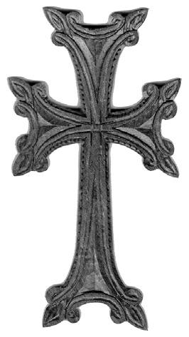 Nazywany jest też krzyżem marynarskim. Krzyż ormiański chaczkar Chaczkar dosłownie znaczy kamień krzyżowy. Krzyż łaciński z charakterystycznie rozszerzonymi bogato zdobnymi końcami ramion.