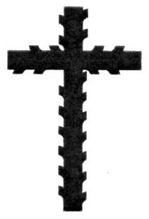 Używany na terenach całej Rosji, Białorusi i Galicji. Często spotykany na nagrobkach prawosławnych 18. Krzyż gemmowy Crux gemmata.