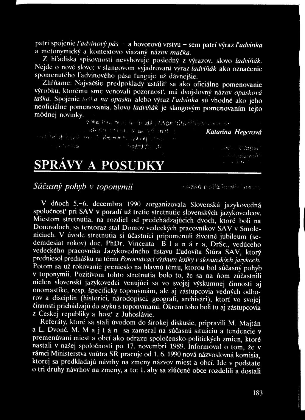 patri spojenie ľadvinový pás - a hovorovú vrstvu - sem patrí výraz ľadvinka a metonymický a kontextovo viazaný názov mačka. Z hľadiska spisovnosti nevyhovuje posledný z. výrazov, slovo ladviňák.