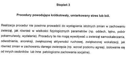 Legislacja w Polsce na przestrzeni ostatnich lat System prawnej i etycznej ochrony zwierząt wykorzystywanych w nauce i dydaktyce, oparty na