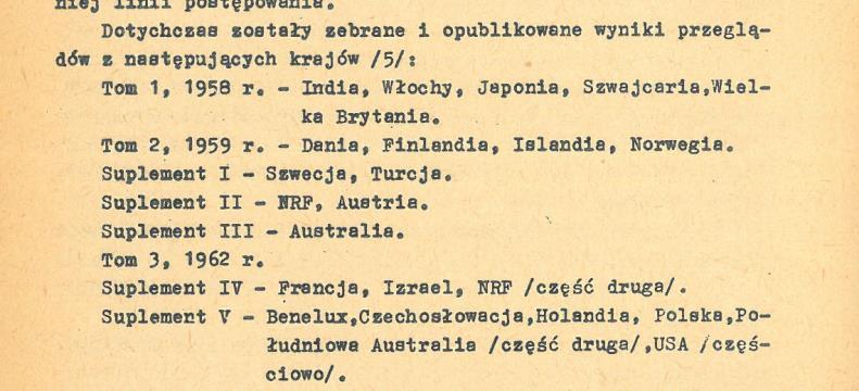 ICLA Przedstawiciele państw europejskich ale także ZSRR, Indii, Australii; w 1962 r. wszedł przedstawiciel USA Przegląd liczby zw.