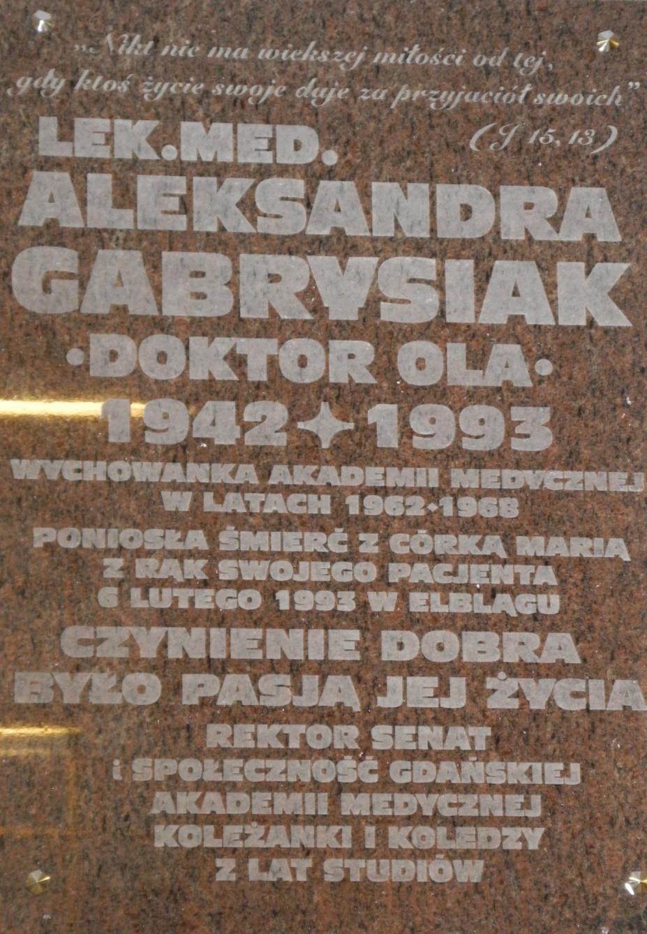 Śmierć dr Oli Aleksandry Gabrysiak wstrząsnęła społecznością Uczelni i Elblągiem, gdzie mieszkała i pracowała.