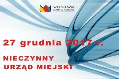 PRACA URZĘDU Dzień wolny od pracy